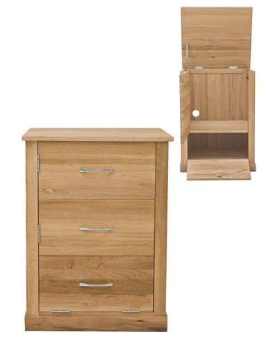 Baumhaus Mobel Oak Printer Cupboard - Style Our Home