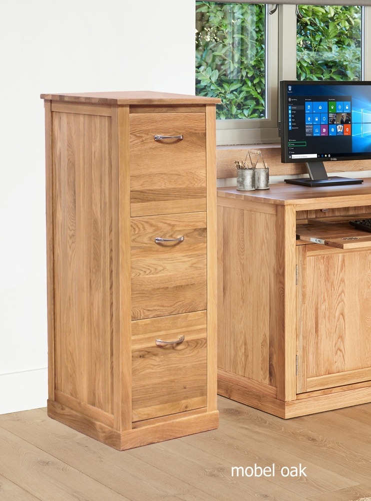 Baumhaus Mobel Oak 3 Drawer Filing Cabinet - Style Our Home