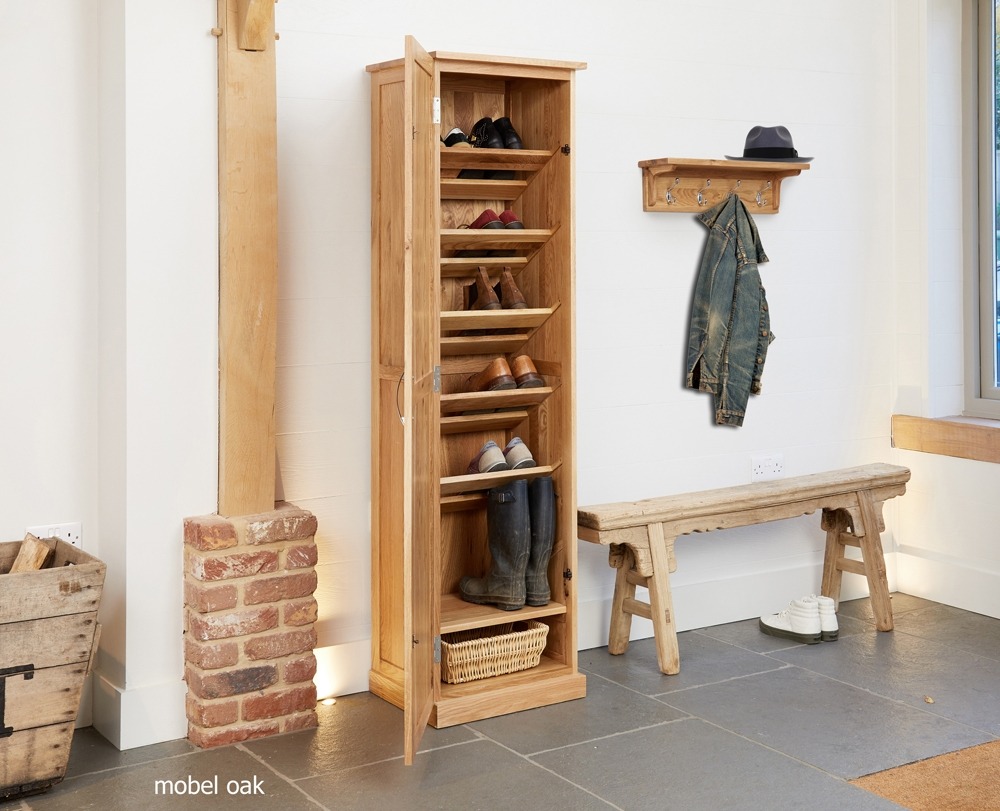 Baumhaus Mobel Oak Tall Shoe Cupboard - Style Our Home