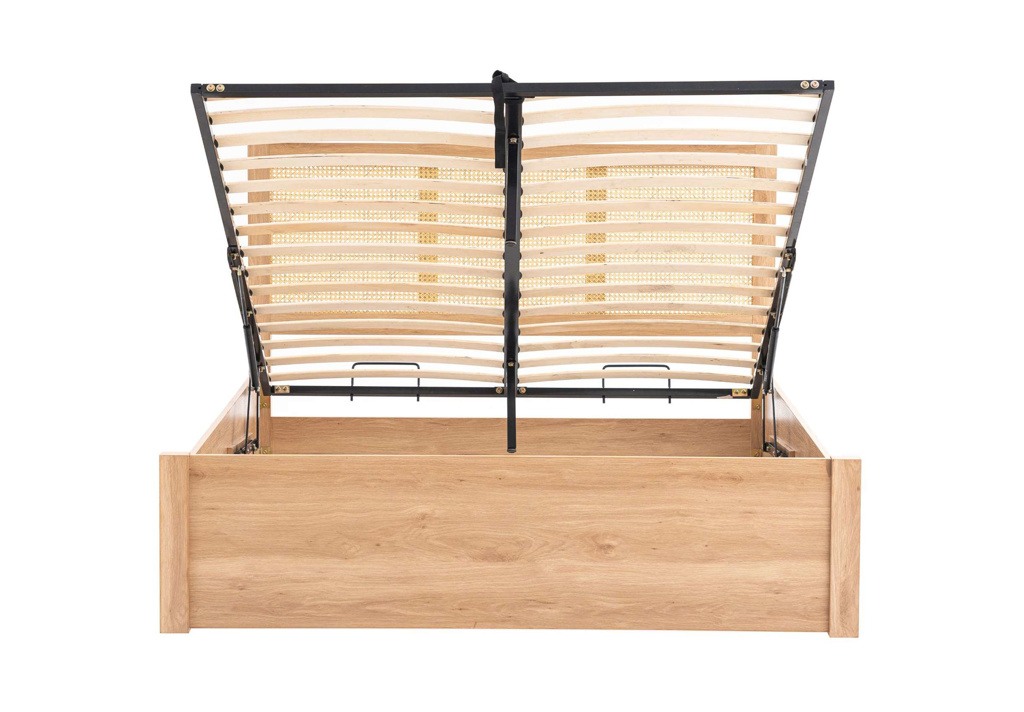 135cm Croxley Rattan Ottoman Oak by Birlea | Style Our Home