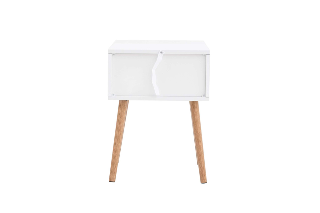Croxley 1 Drawer Rattan Bedside White by Birlea | Style Our Home