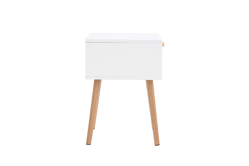 Croxley 1 Drawer Rattan Bedside White by Birlea | Style Our Home