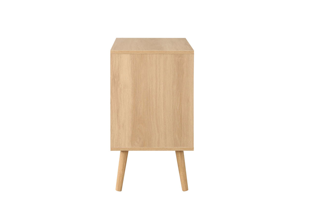 Croxley 2 Drawer Rattan Bedside Oak by Birlea | Style Our Home