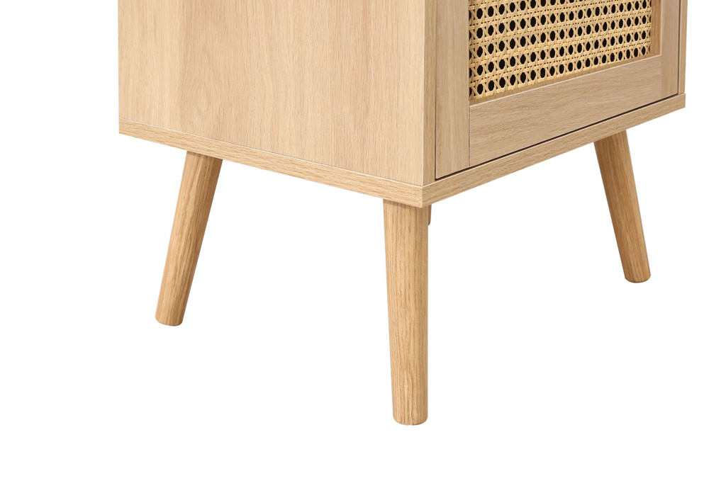 Croxley 2 Drawer Rattan Bedside Oak by Birlea | Style Our Home