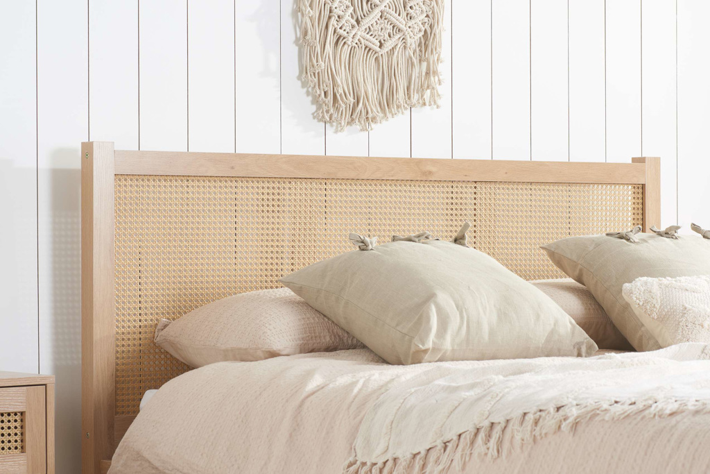 150cm Croxley Rattan Bed Oak by Birlea | Style Our Home
