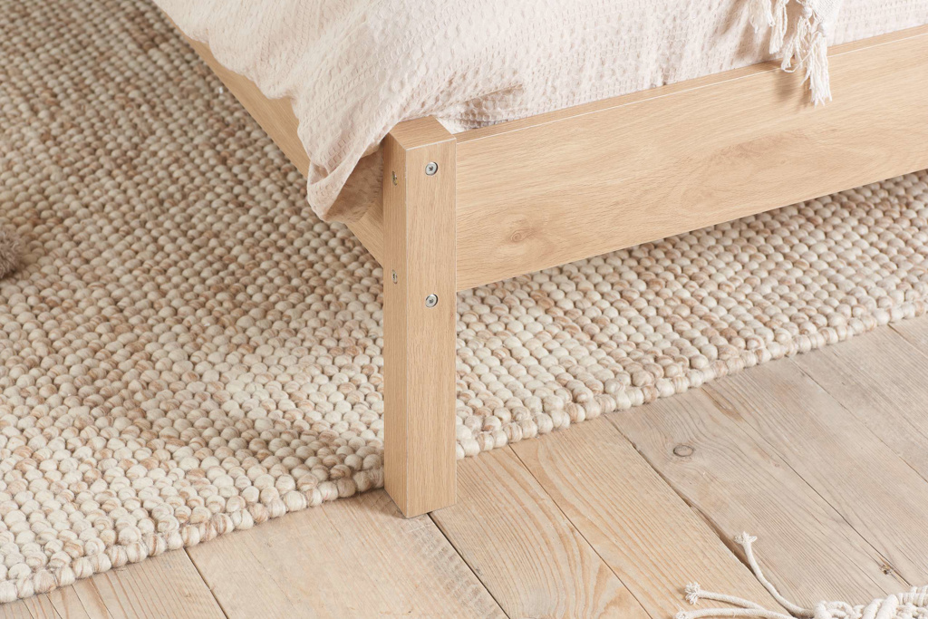 150cm Croxley Rattan Bed Oak by Birlea | Style Our Home