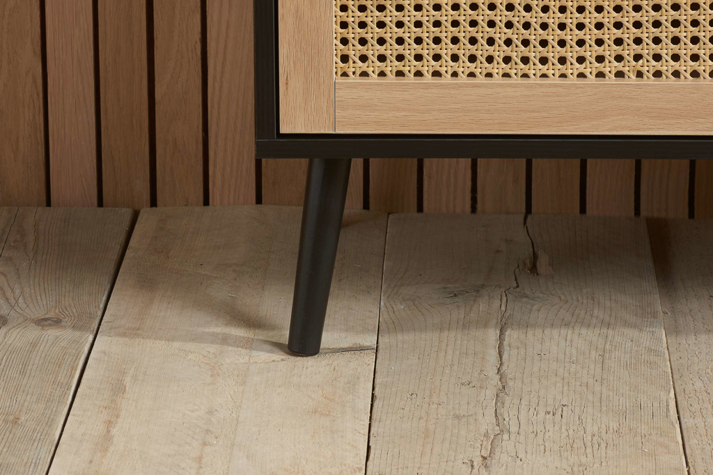 Croxley 5 Drawer Rattan Chest Black by Birlea | Style Our Home
