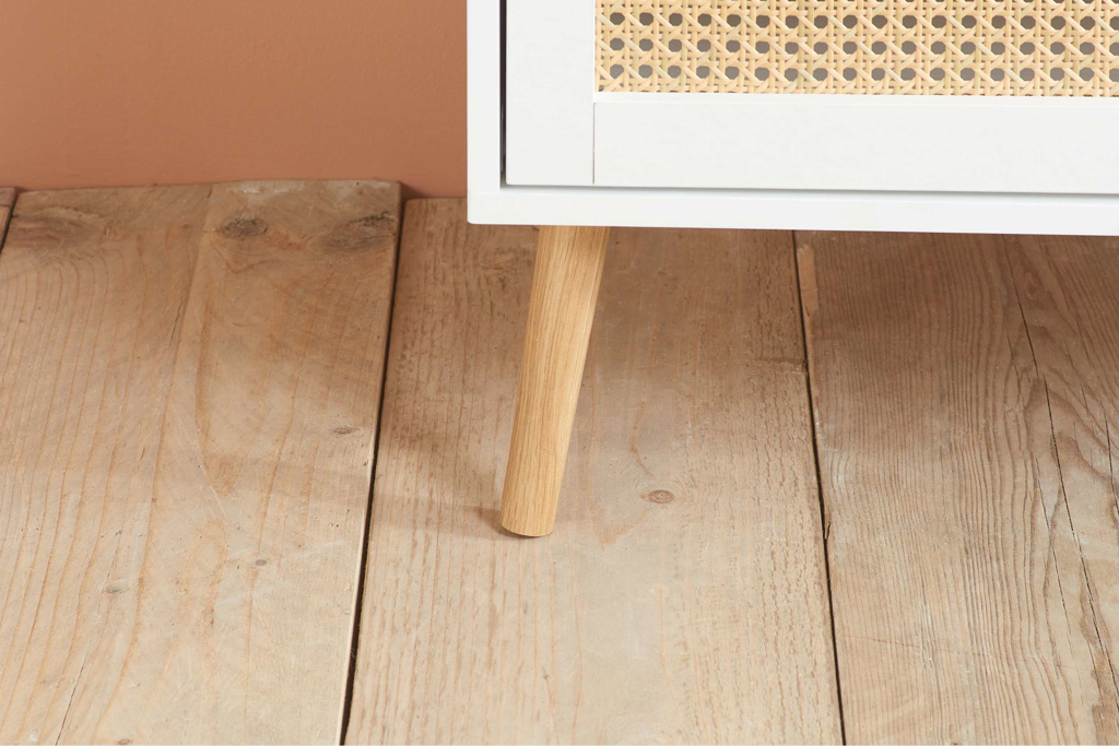 Croxley 5 Drawer Rattan Chest White by Birlea | Style Our Home