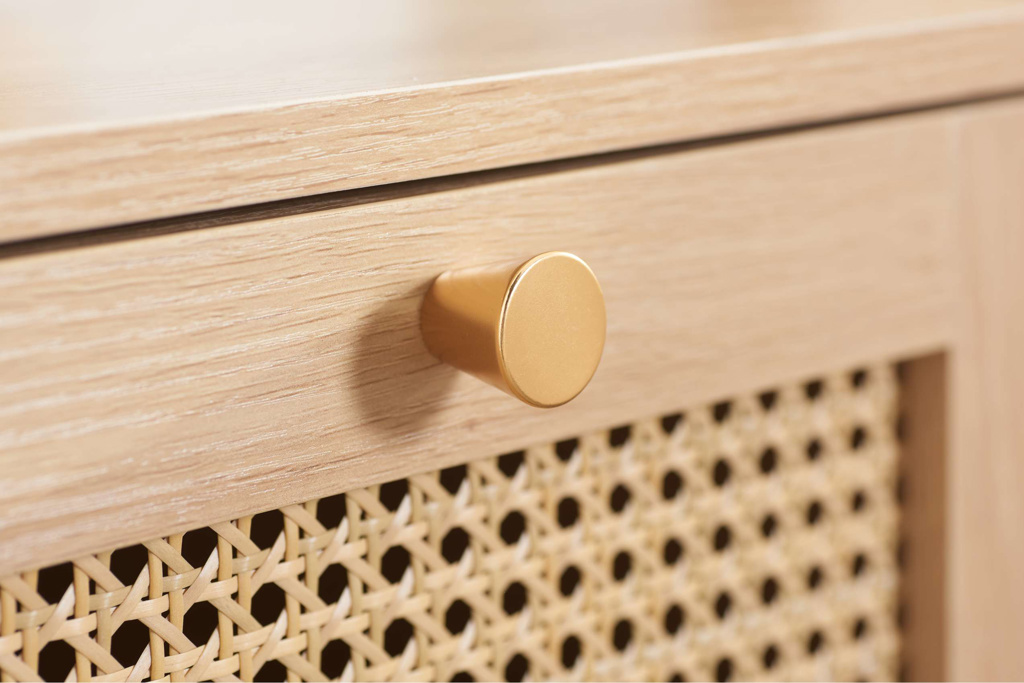 Croxley 7 Drawer Rattan Chest Oak by Birlea | Style Our Home