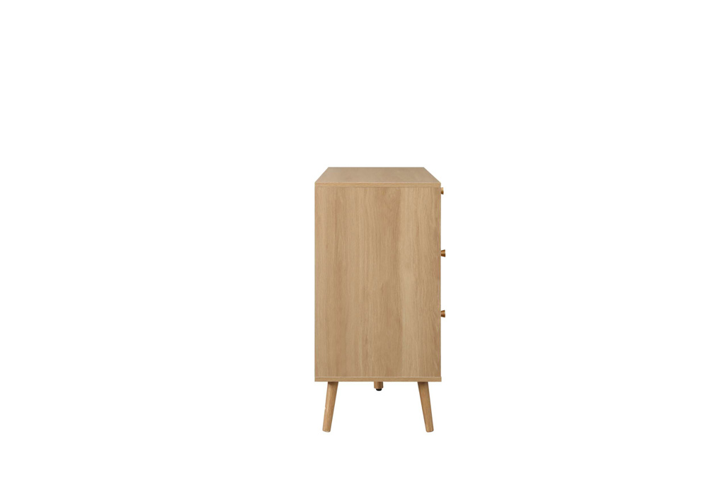Croxley 7 Drawer Rattan Chest Oak by Birlea | Style Our Home