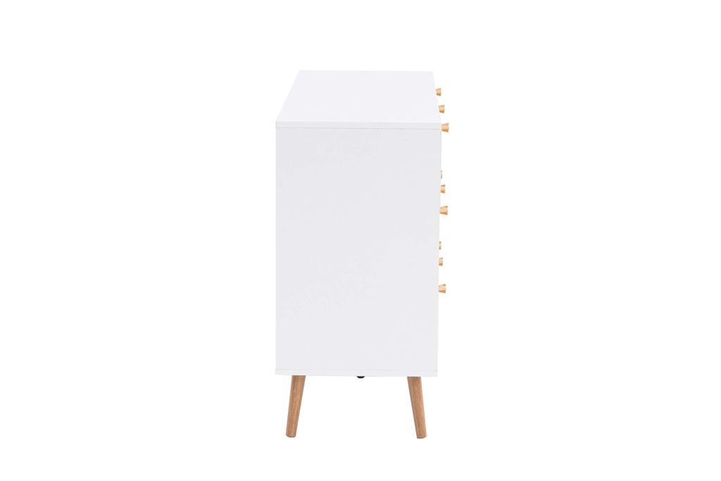 Croxley 7 Drawer Rattan Chest White by Birlea | Style Our Home