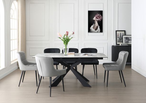 Viva 130-180cm Ext Dining Table by Indus Valley
