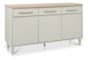 Larsen Scandi Oak & Soft Grey Wide Sideboardby Bentle by Designs | Style Our Home