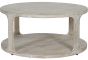 Beadnell Solid Carved Wooden Coffee Table in Whitewash Finish by Libra | Style Our Home