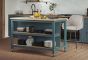Kitchen Island (Blue) Open with Breakfast Bar by Baumhaus | Style Our Home