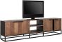 Cosmo No.2 Large TV Stand, 4 Doors, 2 Open Racks
