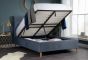 Loxley Grey 4' Small Double Ottoman Bed