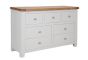 Parisian Grey 7 Drawer Wide Chest