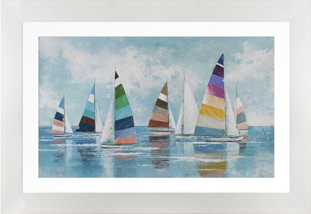 Sailing in Colour (white frame) by Camelot Pictures | Style Our Home