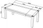 Turin Dark Oak 6-8 Seater Large End Extending Dining Table