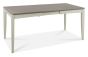 Bergen Grey Washed Oak 4-6 Seater Table & 4 Slat Back Chairs in Grey Bonded Leather by Bentley Designs | Style Our Home