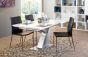 Gautier Setis White Lacquer Y Leg Extending Dining Table