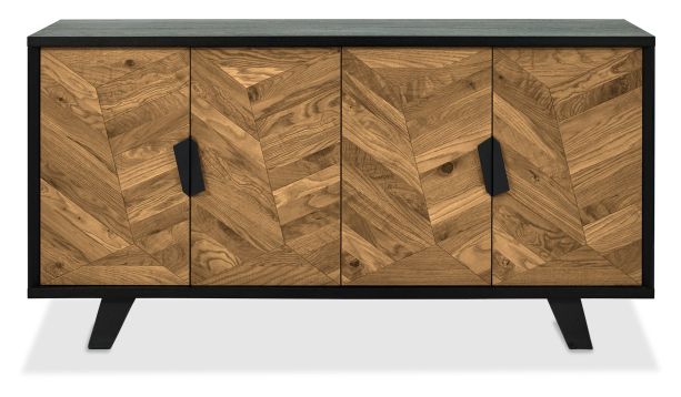 Emerson Rustic Oak & Peppercorn Wide Sideboard by Bentley Designs | Style Our Home
