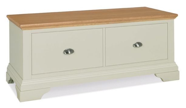  Hampstead Soft Grey & Pale Oak Blanket Box  - Style Our Home