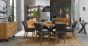 Logan Rustic Oak Upholstered Chair - Dark Grey Fabric (Pair) by Bentley Designs | Style Our Home