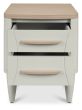 Larsen Scandi Oak & Soft Grey 2 Drawer Nightstandby Bentley Designs | Style Our Home