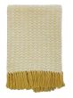 Cotton Diamond Weave Throw Buttercup130X180
