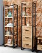 Brindlewood Industrial Slim Bookcase