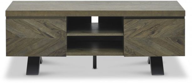 Ellipse Fumed Oak Entertainment Unit by Bentley Designs | Style Our Home