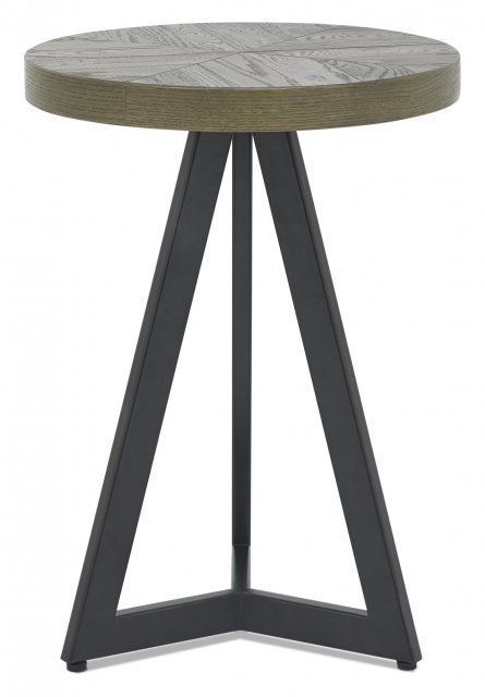 Ellipse Fumed Oak Lamp Table by Bentley Designs | Style Our Home
