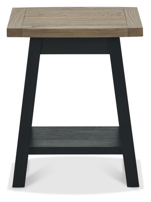 Camden Weathered Oak & Peppercorn Lamp Table by Bentley Designs | Style Our Home
