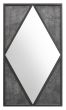 Renzo Zinc & Dark Grey Rectangular Wall Mirror | Style Our Home