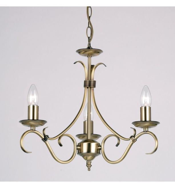 Bernice 3 Pendant Light Antique Brass