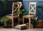 Wardley Oak Cross Back Dining Chair