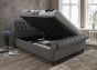 Castello Grey Double Side Ottoman Bed