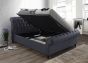 Castello Charcoal King Ottoman Bed