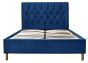 Loxley Blue 5' King Ottoman Bed