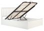 Phoenix White Small Double Ottoman Bed