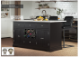 Black Kitchen Island With White Marble Worktop By Baumhaus Furniture | Style Our Home