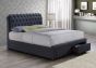 Valentino Two Drawer Charcoal 4'6 King Bed