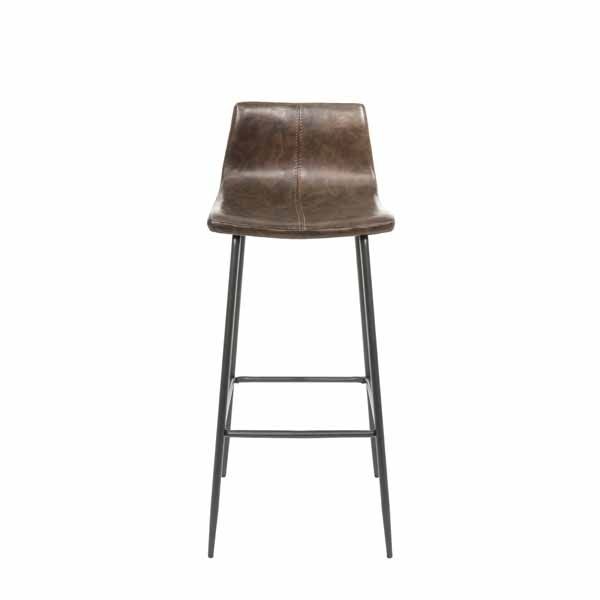 Barracuda Barstool Vegan Leather Chestnut SET OF 2 by Bluebone | Style Our Home