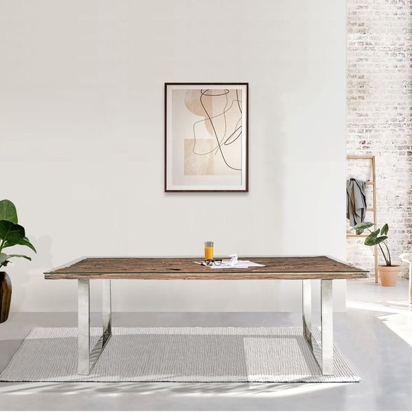 Railway Sleeper 220cm Dining Table by Indus Valley