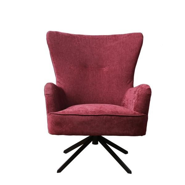 Buick Armchair - Chenille Berry by Monologue | Style Our Home