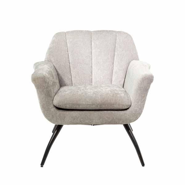 Shelby Cocktail Chair - Chenille Grey by Monologue | Style Our Home
