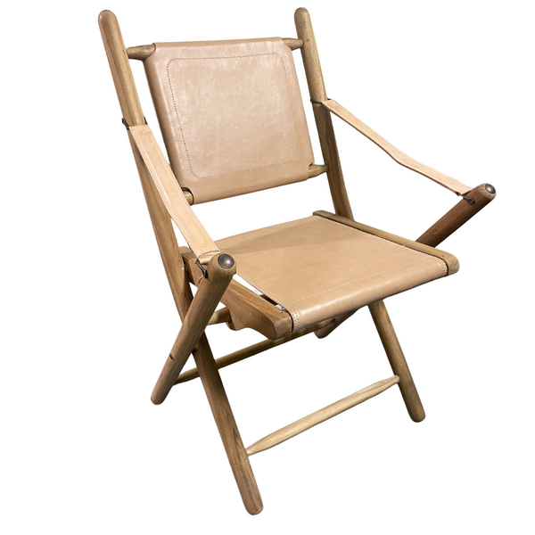 Folding Campaign Chair - Natural by Monologue | Style Our Home