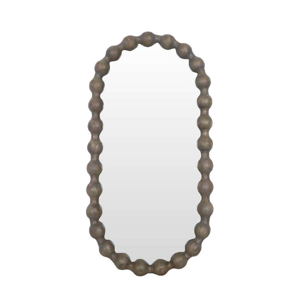 Carob Oval Mirror - Greywash by Monologue | Style Our Home
